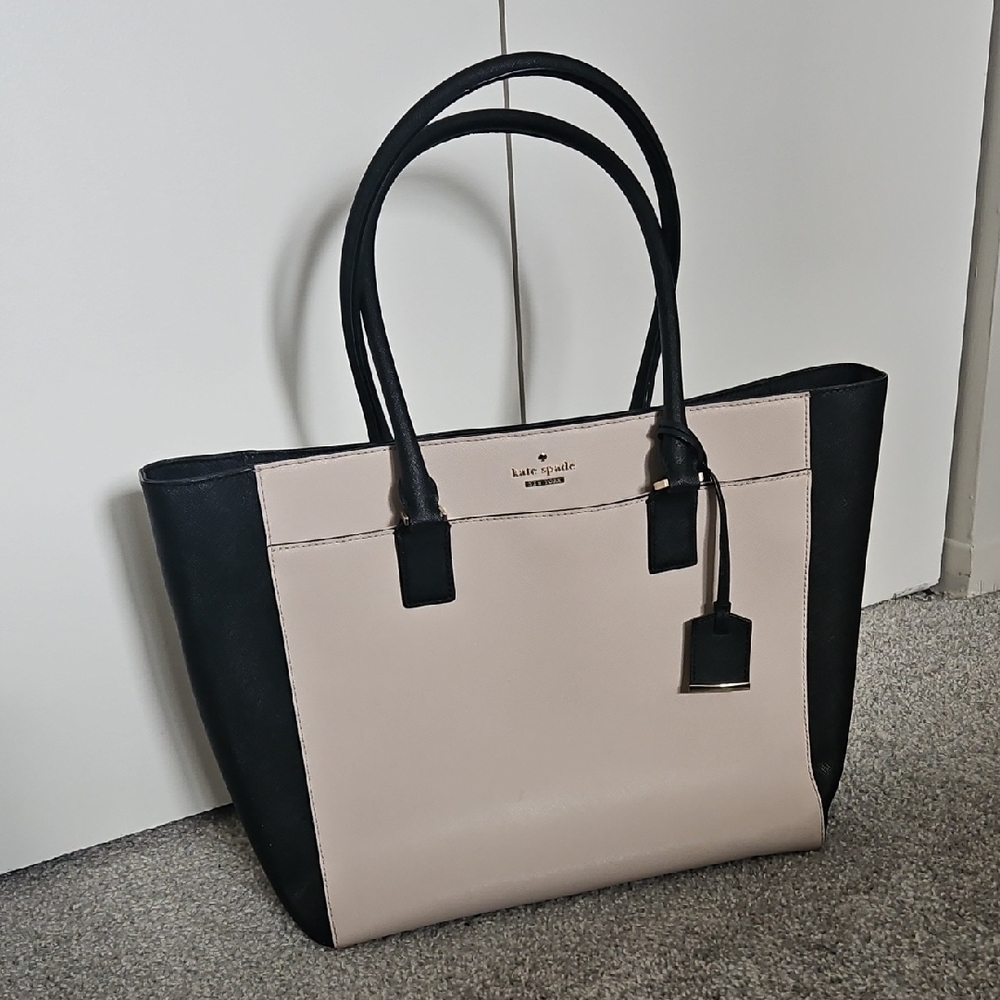 Kate Spade Black and Cream Tote